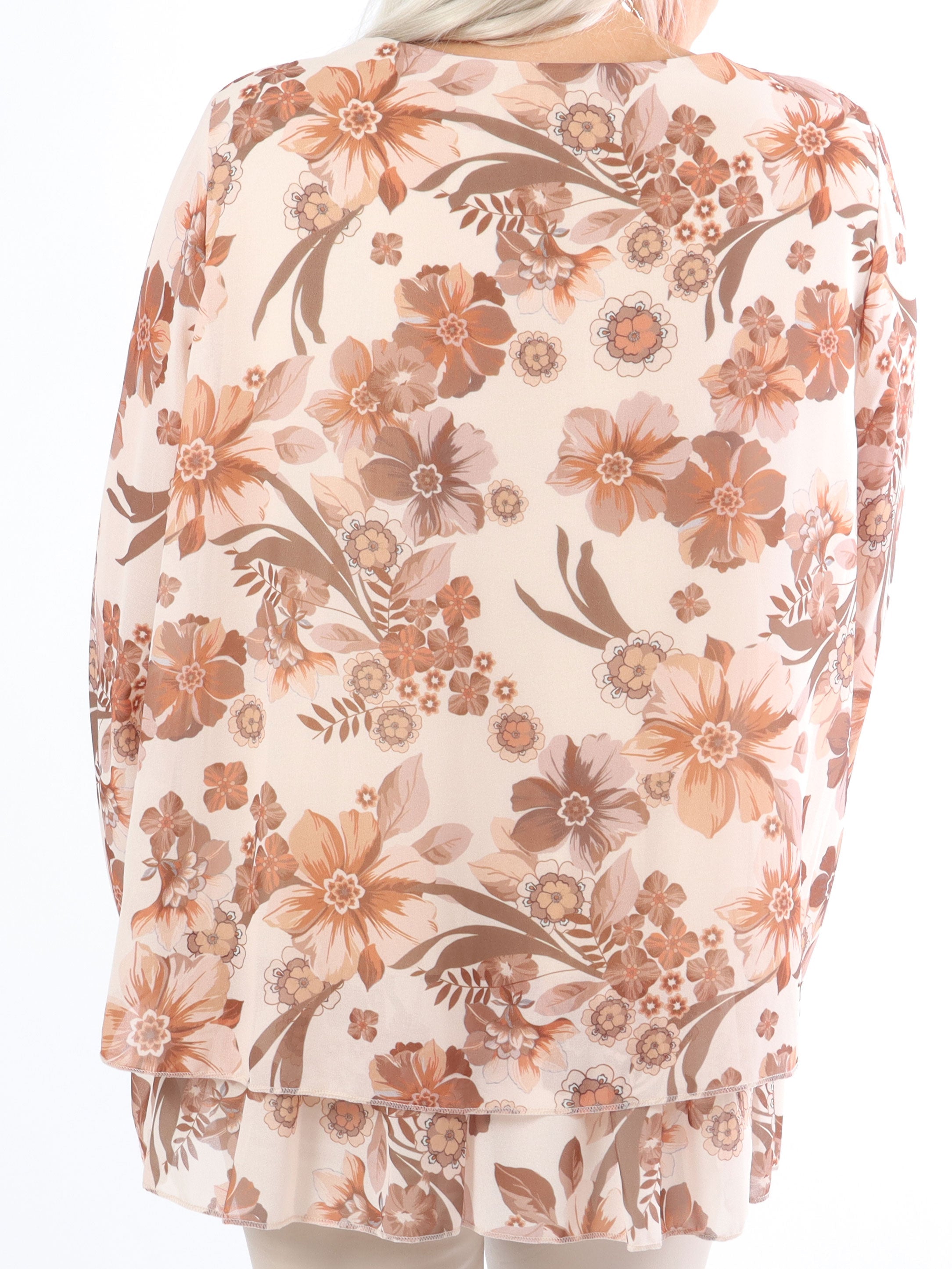 Wicky - Söt plus size tunika med blommönster